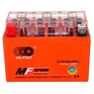 Мото акумулятор 9Ач 135А "+" зліва Outdo