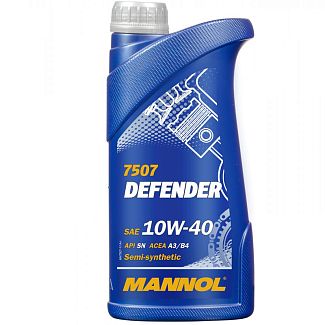 Масло моторное полусинтетическое 1л 10W-40 Defender Mannol