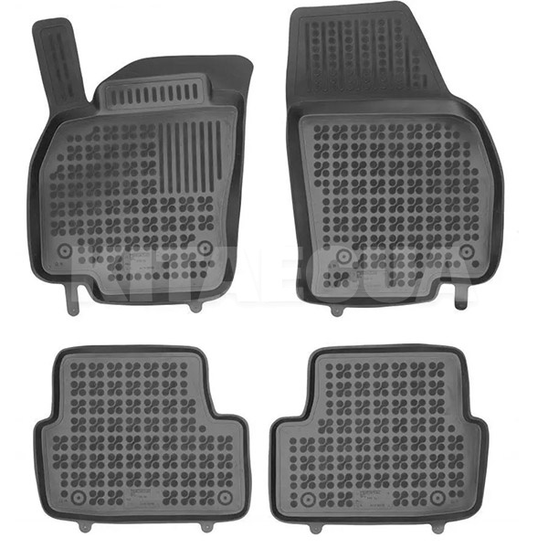 Резиновые коврики в салон Volkswagen Polo VI (2017-н.в.) (4шт) 200125 REZAW-PLAST (30543)