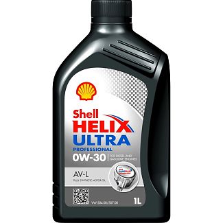 Масло моторное синтетическое 1л 0W-30 Helix Ultra Professional AV-L SHELL