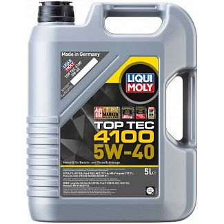 Масло моторное синтетическое 5л 5W-40 Top Tec 4100 LIQUI MOLY