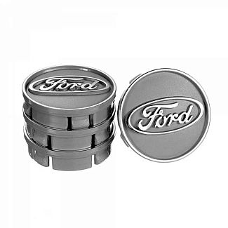 Заглушка колесного диска Ford 60x55 черный ABS пластик 4шт. VITOL