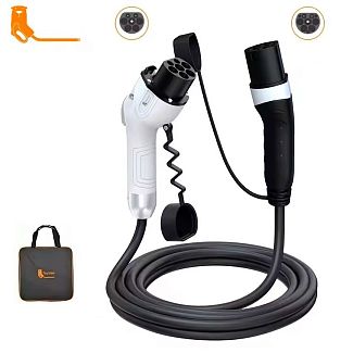 Зарядный кабель для электромобиля 22 кВт 5м Type 2 (станция) - GB/T AC (китайское авто) FEYREE