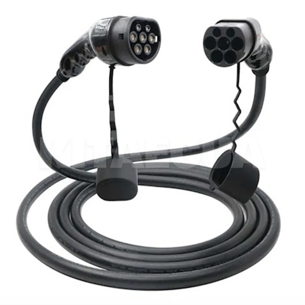 Переходник 7.4 кВт 32А 1-фаза Type 2 (станция) - Type 2 (европейское авто) KOLANKY (CL7-T2T2)