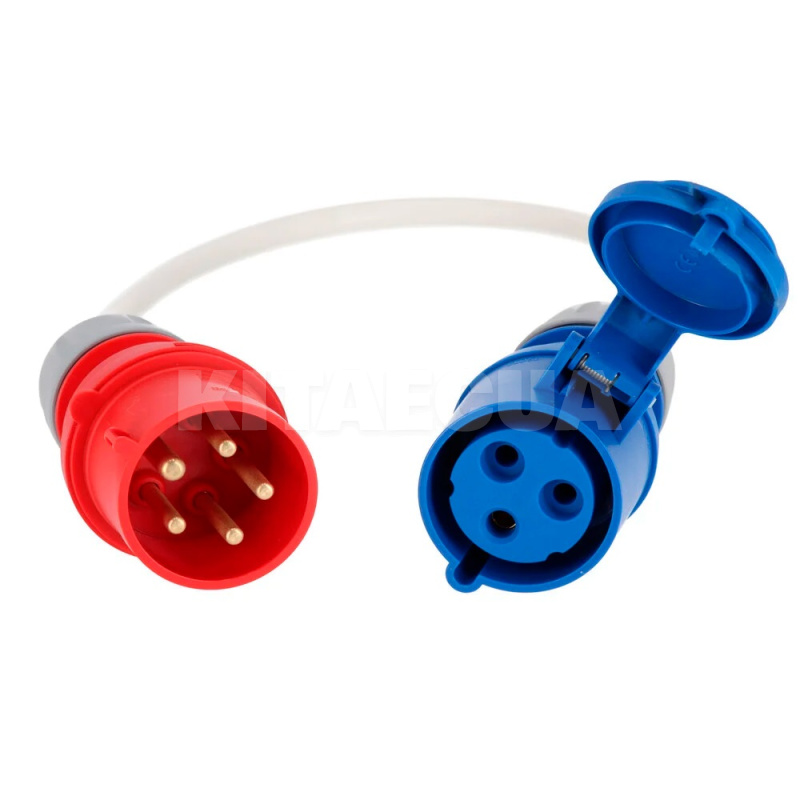 Переходник 32A 3-фазы (силовая вилка) - 1-фаза (силовая розетка) (ACEE325-SCEE323)