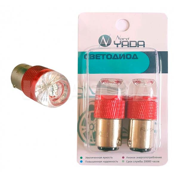 LED лампа для авто 1157 6W (комлпект) Nord YADA (908692)