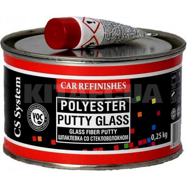 Шпаклівка 250г поліефірна скловолоконна PUTTY GLASS CS SYSTEM (1608-CS SYSTEM)