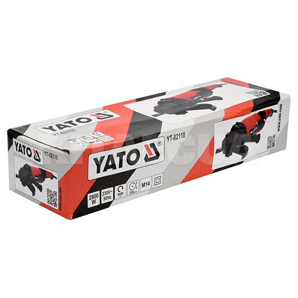 Шліфмашина кутова 2800Вт 230 мм 6600 об / хв YATO (YT-82110) - 2