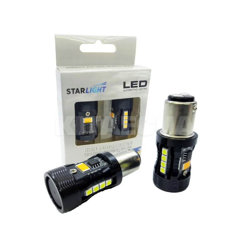 LED лампа для авто SL-CB7 P21/5W 28W 6000K + поворот (компл.) StarLight (00-00020799)