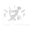 Наклейка для крышки бензобака белая (Funny-Sticker-NO-1)