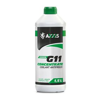 Антифриз-концентрат зелений 1.5л G11 -80°C AXXIS