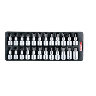 Набір торцевих головок 1/2" 24 предмети TOPTUL