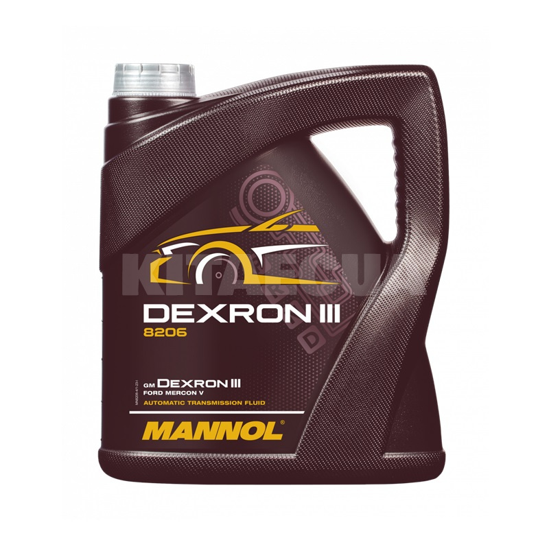 Масло трансмісійне синтетичне 4л (в ГУР) ATF Dexron III Automatic Plus Mannol (MN8206-4)