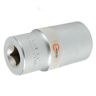 Головка торцевая 6-гранная удлиненная 30 мм 1/2" 78 мм Intertool