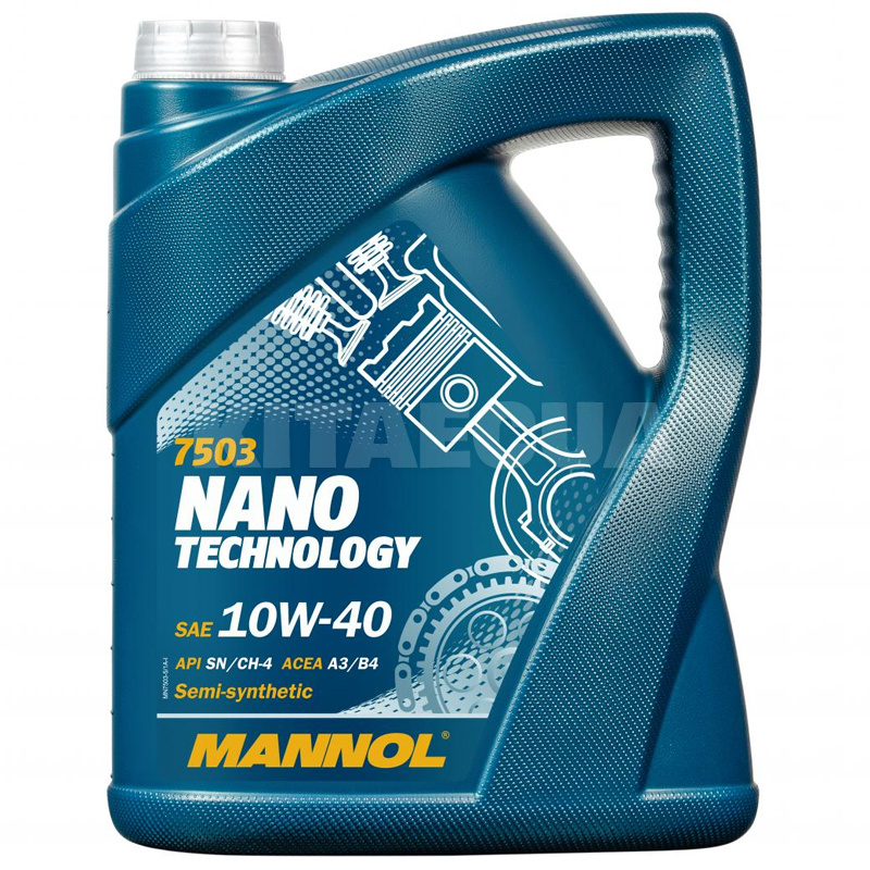 Масло моторне напівсинтетичне 5л 10W-40 Nano Technology Mannol (MN7503-5)