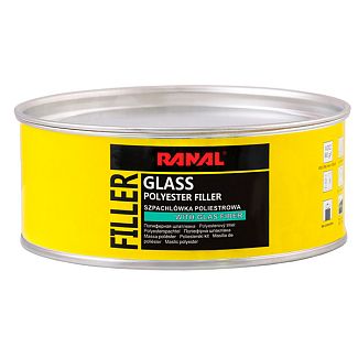Шпаклевка 500г полиэфирная стекловолоконная серая Glass Ranal