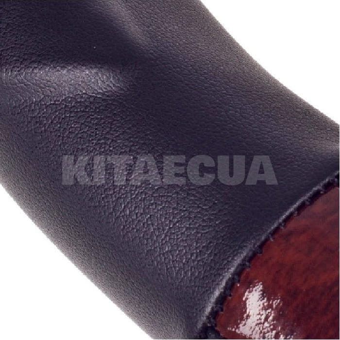Чехол на руль XXL (43-46 см) черный/дерево искусственная кожа VITOL (HU 100107 BK XXL) - 3