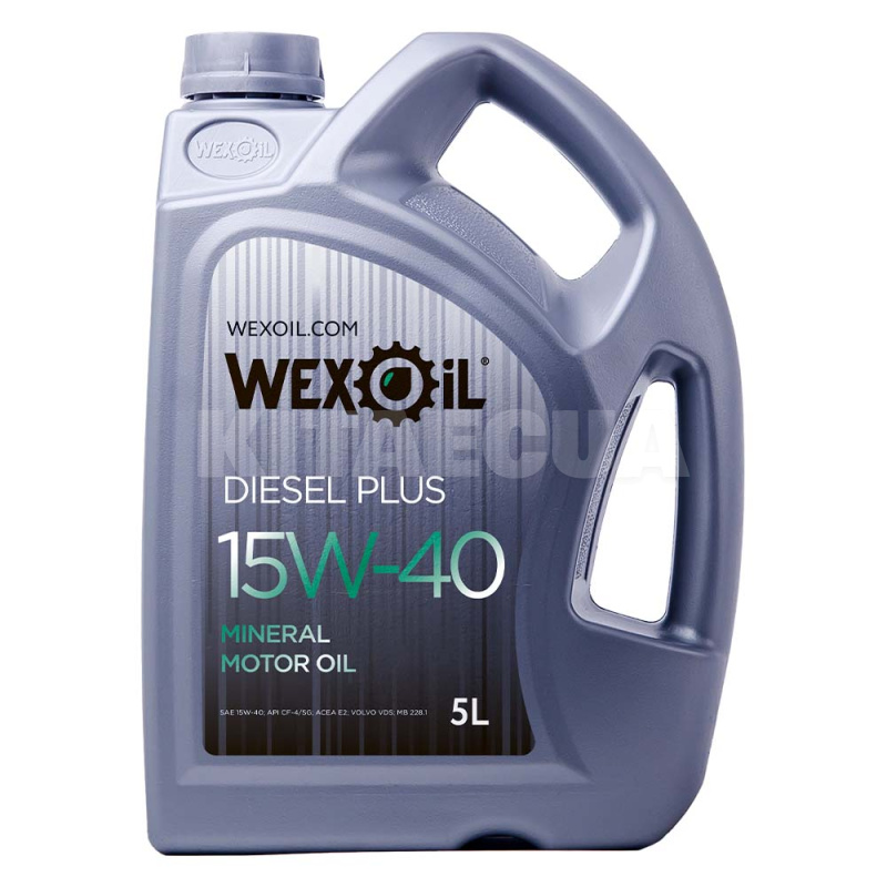 Масло моторное минеральное 5л 15W-40 Diesel Plus WEXOIL (63030)