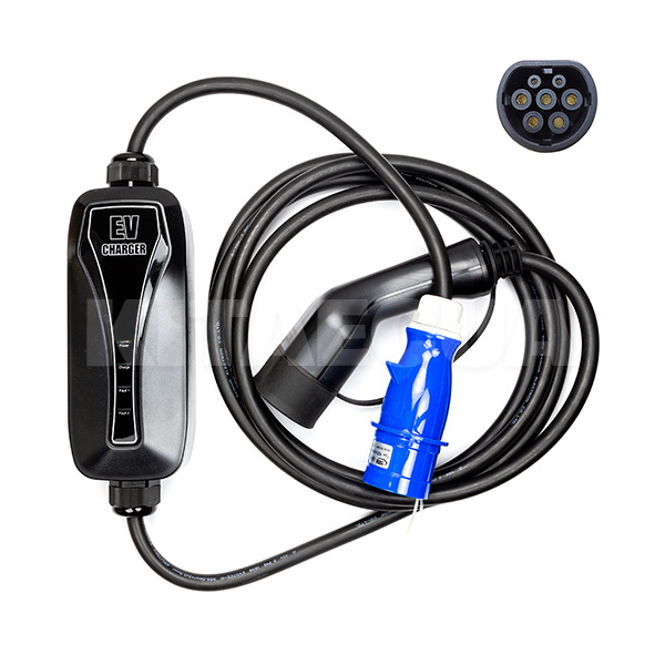 Зарядка для электромобиля 7.4 кВт 32A 1-фаза Type 2 (европейское авто) HiSmart (EV200047)