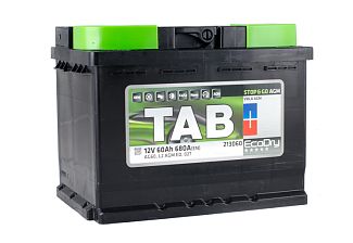 Акумулятор автомобільний 60Ач 680А "+" праворуч TAB