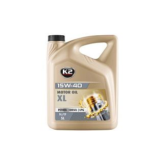 Масло моторное минеральное XL SL/CF/CF-4 15W-40 5л K2