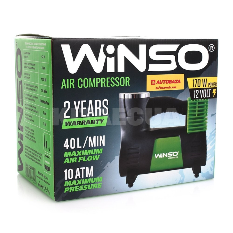 Компрессор автомобильный 40л/мин 170Вт 10Атм Winso (133000) - 5