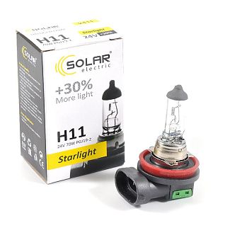 Галогенная лампа H11 70W 24V Starlight +30% Solar