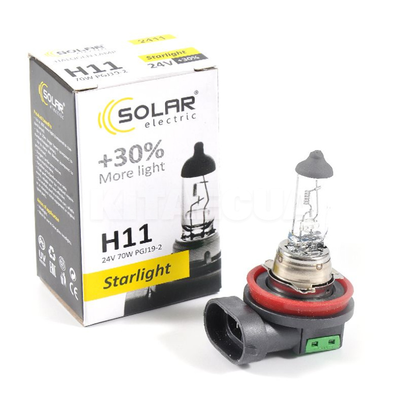 Галогенная лампа H11 70W 24V Starlight +30% Solar (2411)