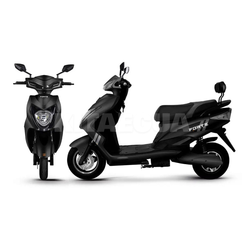 Электроскутер HAWK 70 км 2000 черный FORTE (124073-FORTE)