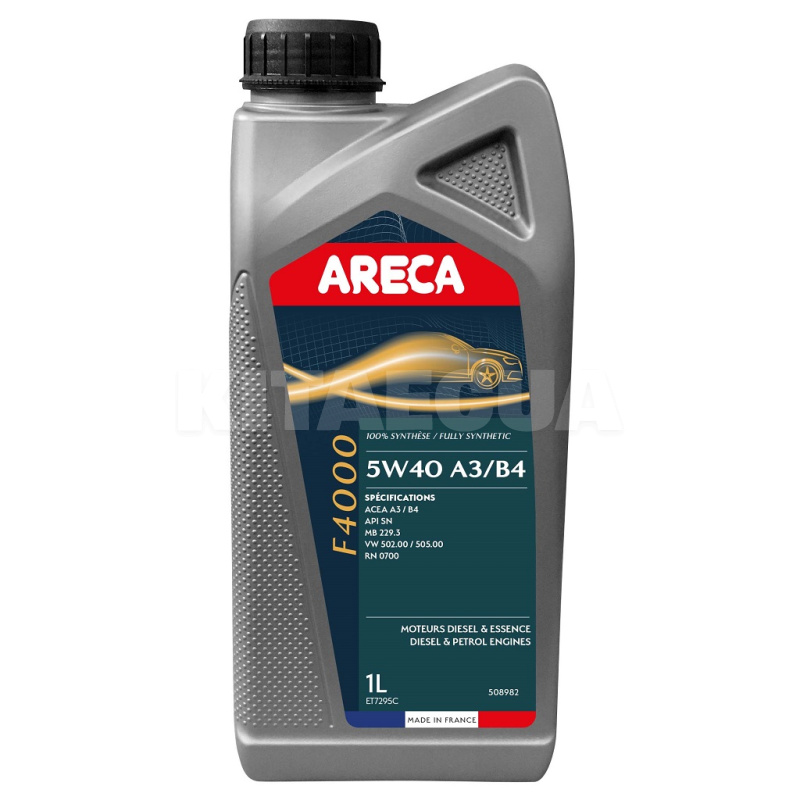 Масло моторное синтетическое 1л 5W-40 F4000 ARECA (PF011206)