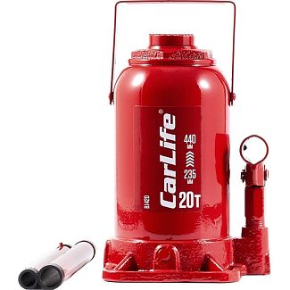 Домкрат гідравлічний пляшковий 20т (235мм-440мм) CARLIFE