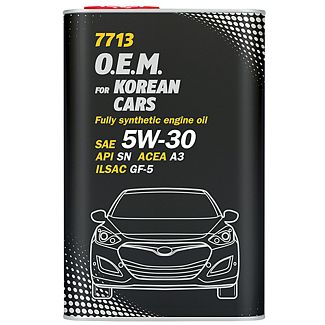Масло моторное синтетическое 1л 5W-30 O.E.M. for Korean Cars Mannol