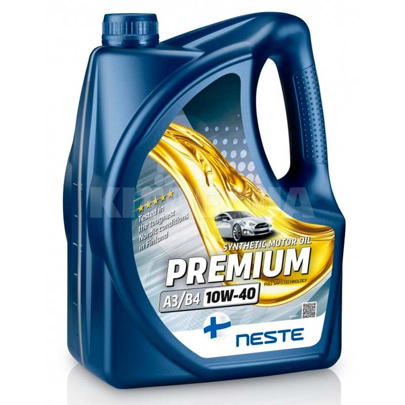 Масло моторное Premium 4л 10W-40 синтетическое NESTE (00141958)