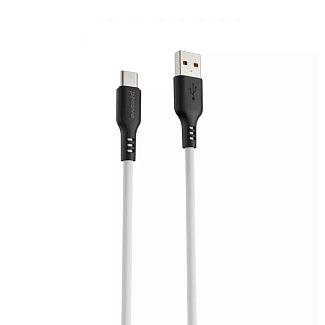 Кабель USB Type-C 2.4A 1м Rebirth белый PROOVE