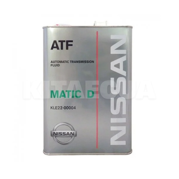 Масло трансмиссионное синтетическое 4л Matic Fluid D NISSAN (KLE2200004)