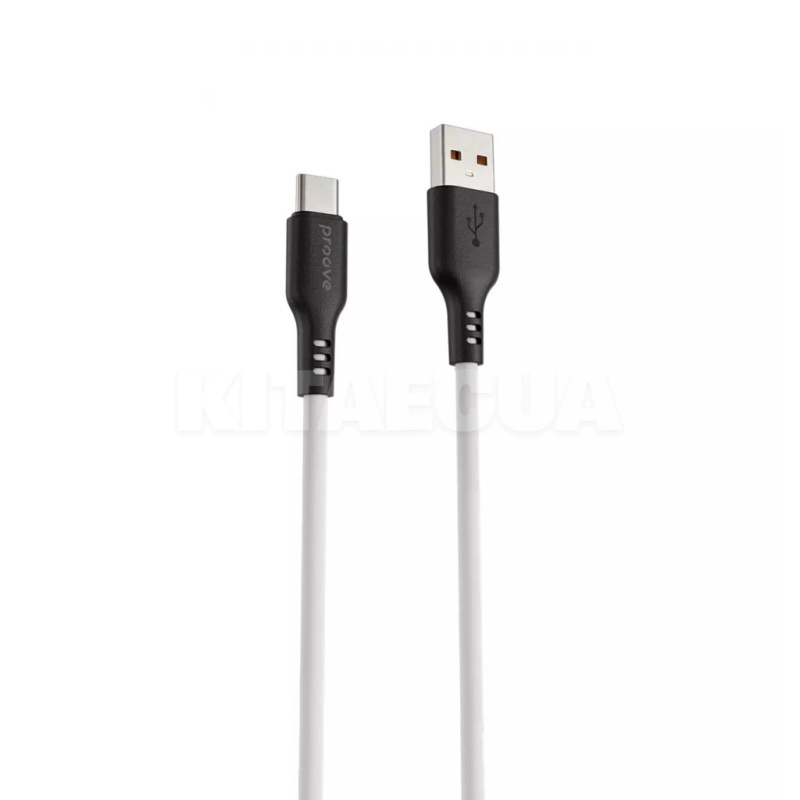 Кабель USB Type-C 2.4A 1м Rebirth белый PROOVE (557660003)