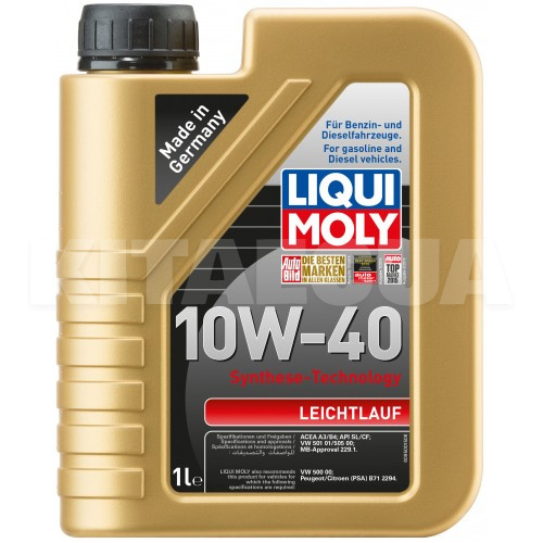 Масло моторне напівсинтетичне 1л 10W-40 Leichtlauf LIQUI MOLY (9500)