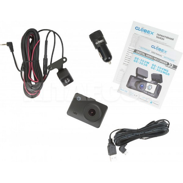 Відеореєстратор Full HD (1920x1080) USB, Wi-Fi Globex (GE-303R) - 2