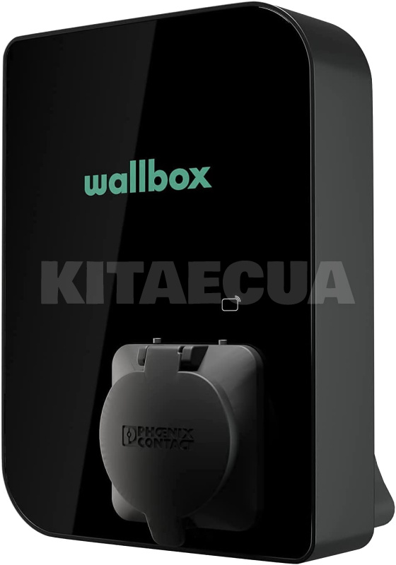 Зарядка для электромобиля Type 2 22 кВт 32А 3-фази Copper SB черная Wallbox (CPB1-S-2-4-8-002-B)