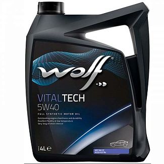 Масло моторне синтетичне 4л 5W-40 Vitaltech WOLF