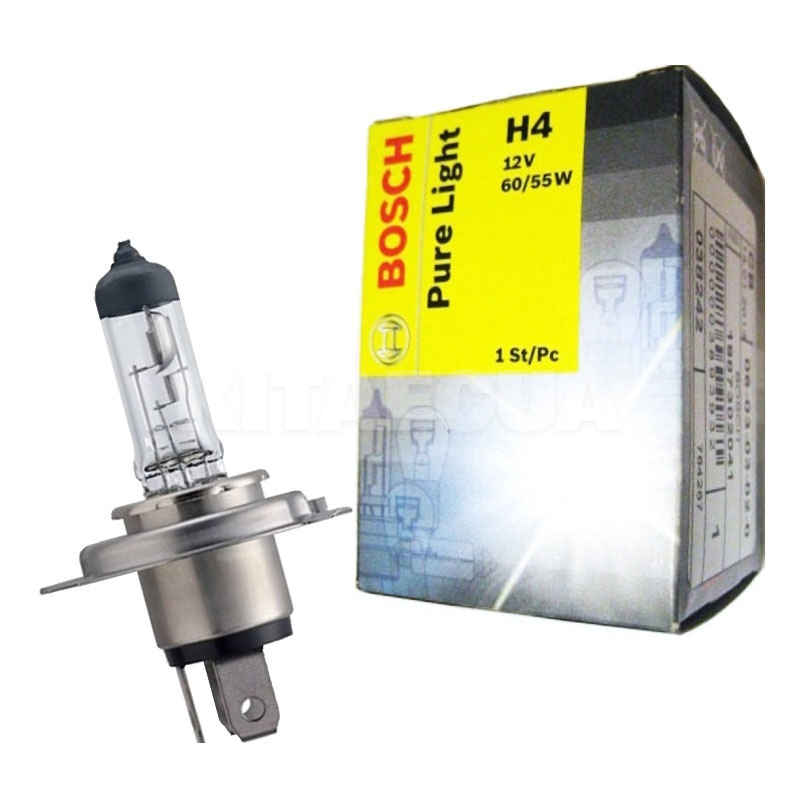 Галогенна лампа H4 60/55W 12V Pure light Bosch (BO 1987302041-BOSCH) - 2