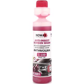 Омивач-концентрат літній 250мл" вишня " Anti-Insect Screen Wash NOWAX