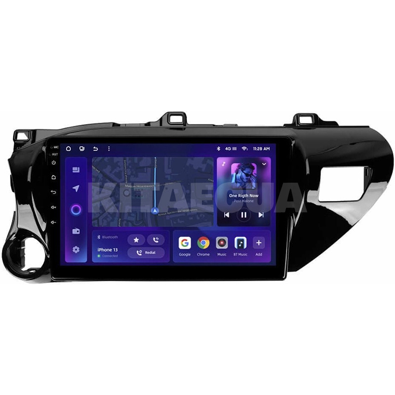 Штатна магнітола MOSS M2 4+32 Gb 10" Toyota Hilux Pick Up AN120 2015-2020 AMS (49717)
