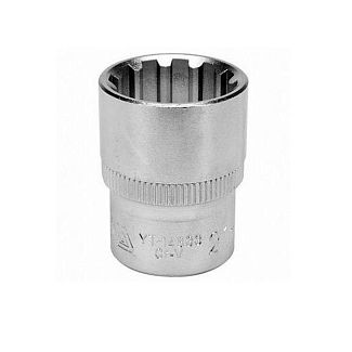 Головка торцевая SPLINE 21 мм 1/2" 38 мм блистер YATO