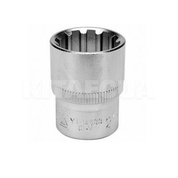 Головка торцевая SPLINE 21 мм 1/2" 38 мм блистер YATO (YT-14833)