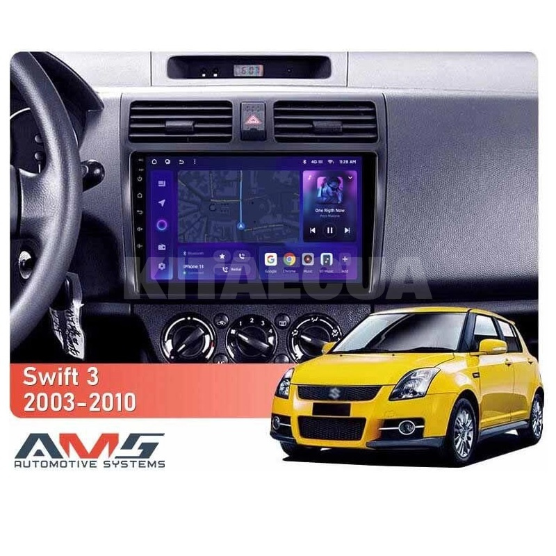 Штатна магнітола MOSS M3 4+32 ГБ 10" Suzuki Swift 3 2003-2010 AMS (50889) - 2
