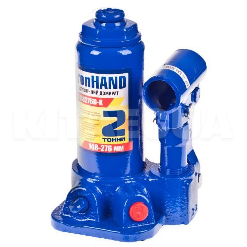 Домкрат гидравлический бутылочный до 2т (148-276мм) в пластиковом кейсе IronHAND (IH-148276D-K-IronHAND) - 4