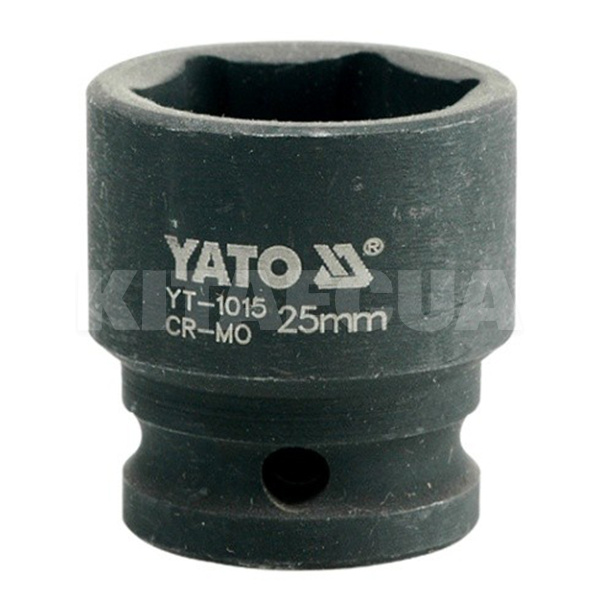 Головка торцевая ударная 6-гранная 25 мм 1/2" 43 мм YATO (YT-1015)