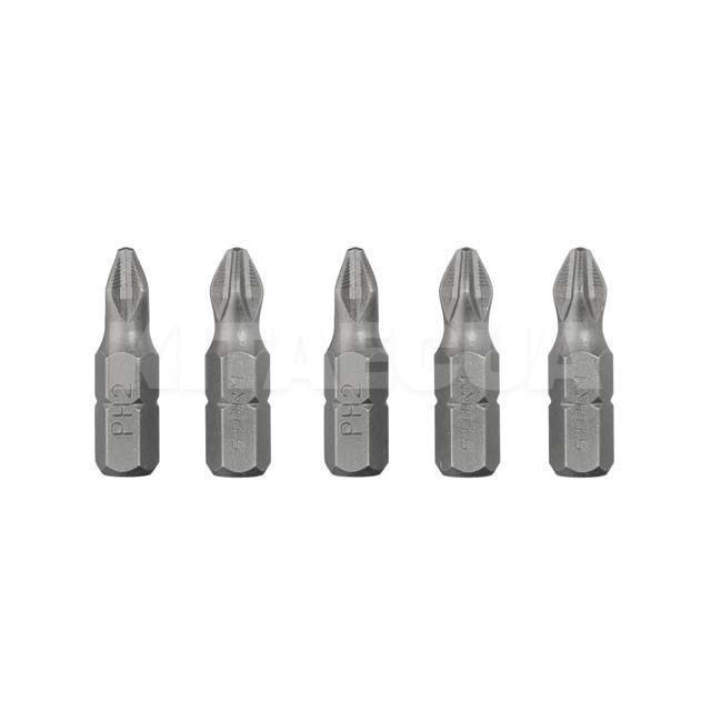 Комплект бит PH2 1/4" 25мм ACR S2 5шт. Intertool (VT-0207) - 2