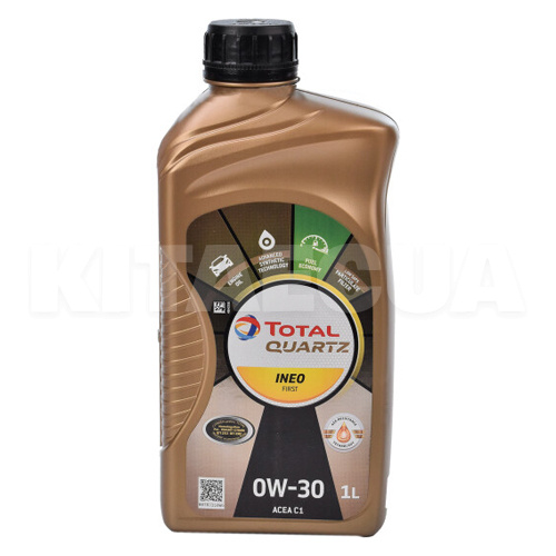 Масло моторне синтетичне 1л 0W-30 Quartz Ineo First TOTAL (183103)